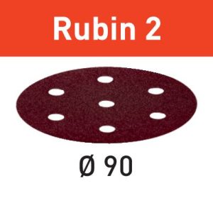 Festool Discos de lixa STF D90/6 P220 RU2/50 Rubin 2