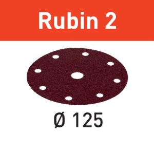 Festool Discos de lixa STF D125/8 P220 RU2/10 Rubin 2