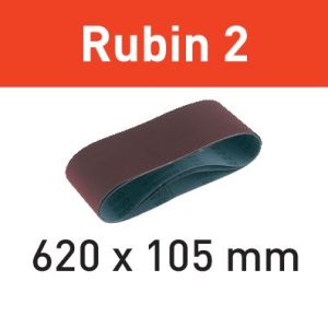 Festool Cintas de lixa BS 75 L620X105-P120 RU2/10 Rubin 2