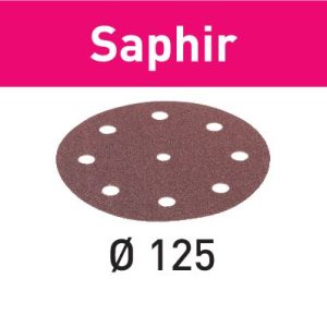 Festool Discos de lixa STF D125/8 P80 SA/25 Saphir