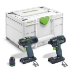 Kit aparafusadora de impacto a bateria TID 18 Basic-Set T18
